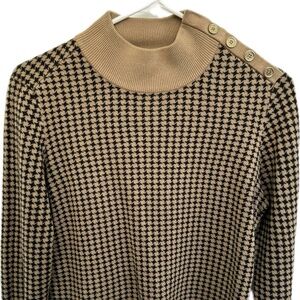 Calvin Klein sweater, S, tan & black